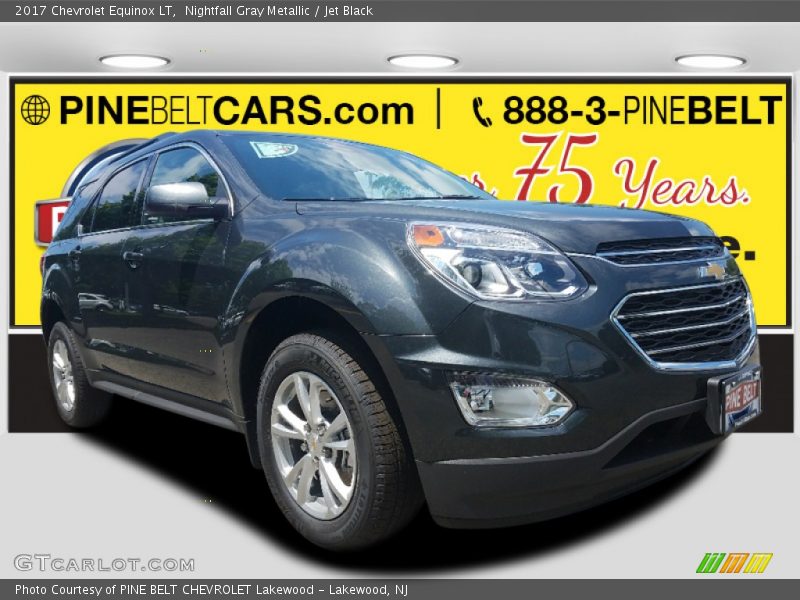 Nightfall Gray Metallic / Jet Black 2017 Chevrolet Equinox LT