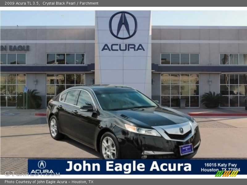 Crystal Black Pearl / Parchment 2009 Acura TL 3.5