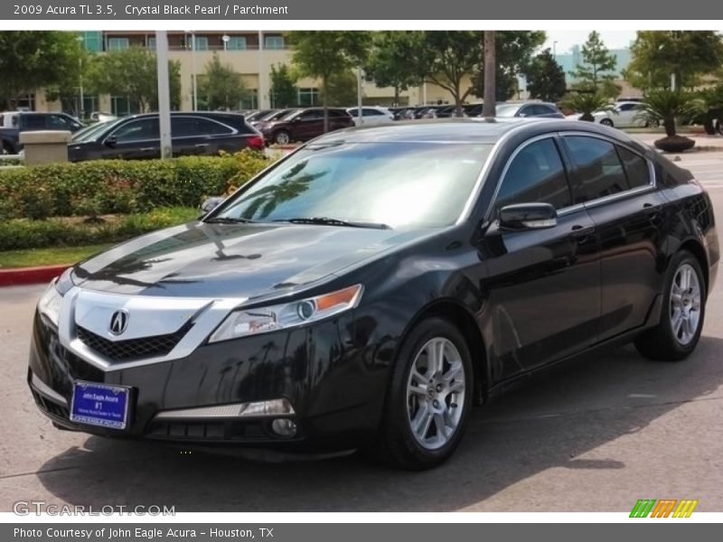 Crystal Black Pearl / Parchment 2009 Acura TL 3.5