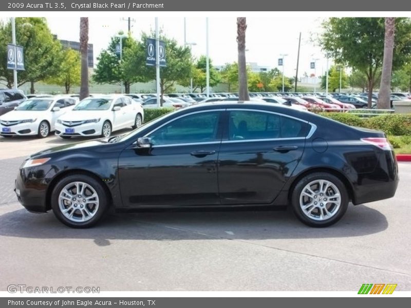 Crystal Black Pearl / Parchment 2009 Acura TL 3.5
