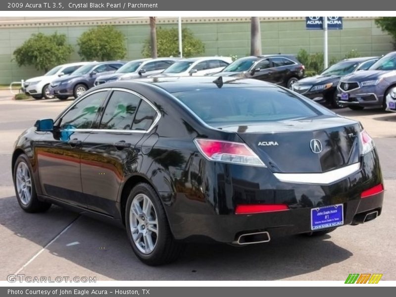Crystal Black Pearl / Parchment 2009 Acura TL 3.5