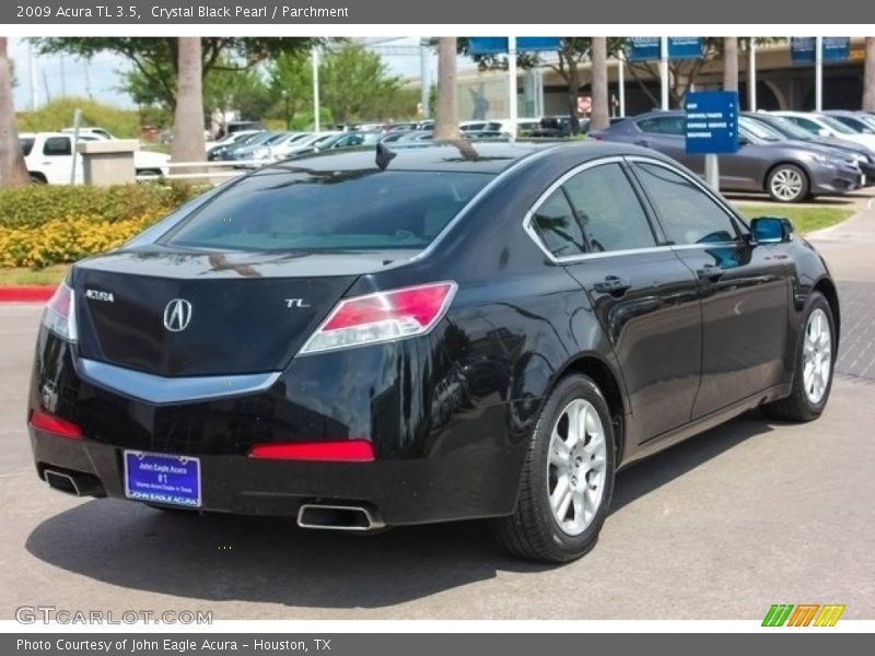 Crystal Black Pearl / Parchment 2009 Acura TL 3.5