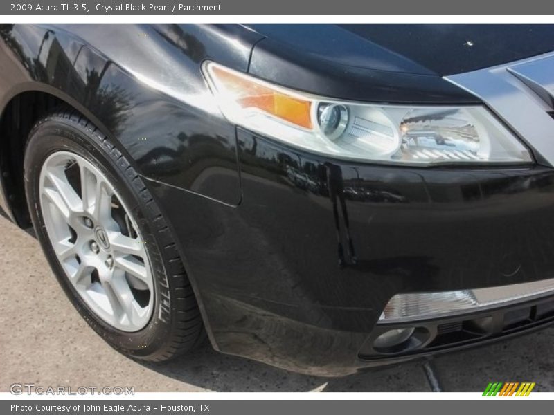 Crystal Black Pearl / Parchment 2009 Acura TL 3.5
