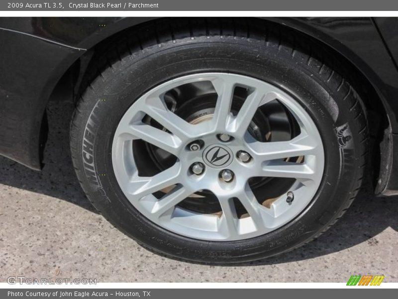 Crystal Black Pearl / Parchment 2009 Acura TL 3.5