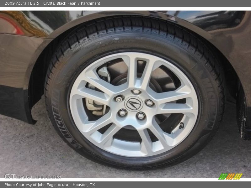 Crystal Black Pearl / Parchment 2009 Acura TL 3.5