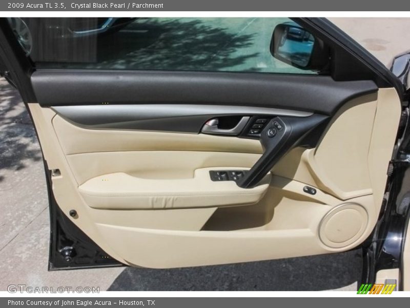Crystal Black Pearl / Parchment 2009 Acura TL 3.5