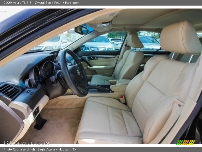 Crystal Black Pearl / Parchment 2009 Acura TL 3.5