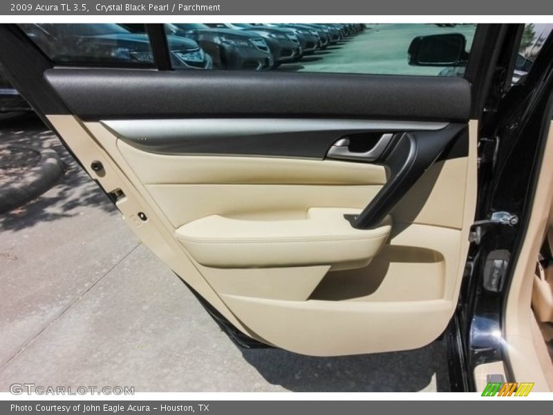Crystal Black Pearl / Parchment 2009 Acura TL 3.5