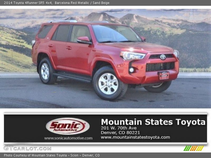 Barcelona Red Metallic / Sand Beige 2014 Toyota 4Runner SR5 4x4