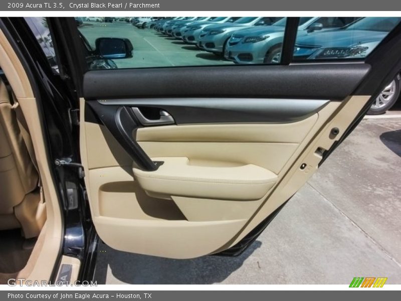 Crystal Black Pearl / Parchment 2009 Acura TL 3.5