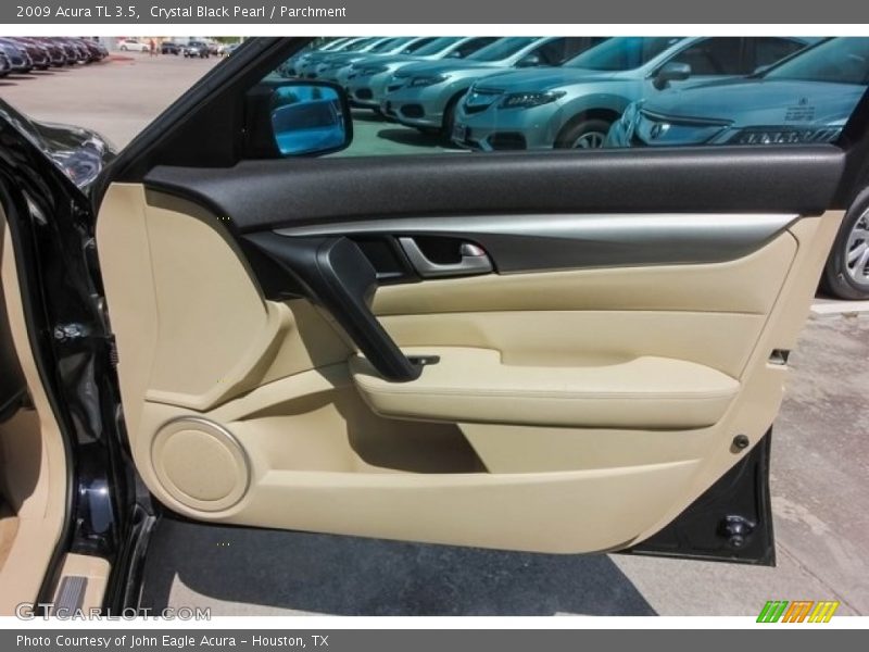 Crystal Black Pearl / Parchment 2009 Acura TL 3.5