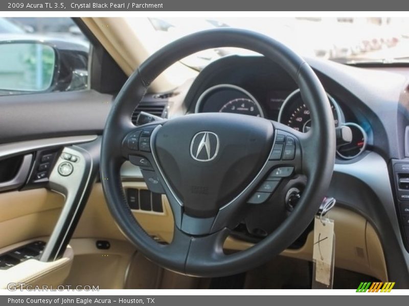 Crystal Black Pearl / Parchment 2009 Acura TL 3.5