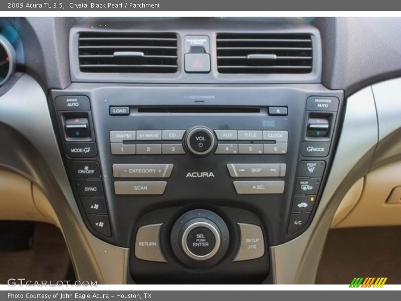 Crystal Black Pearl / Parchment 2009 Acura TL 3.5