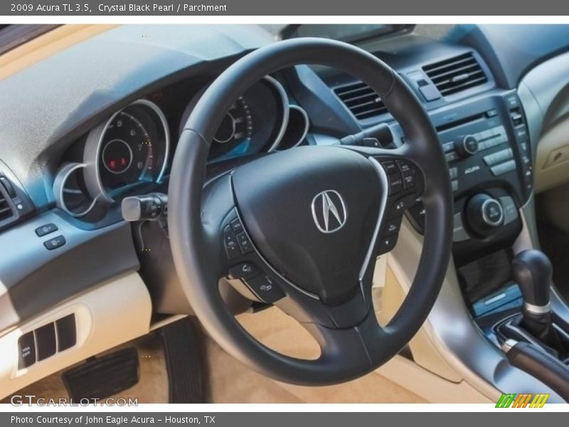 Crystal Black Pearl / Parchment 2009 Acura TL 3.5
