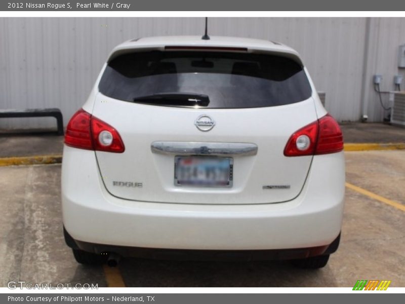 Pearl White / Gray 2012 Nissan Rogue S