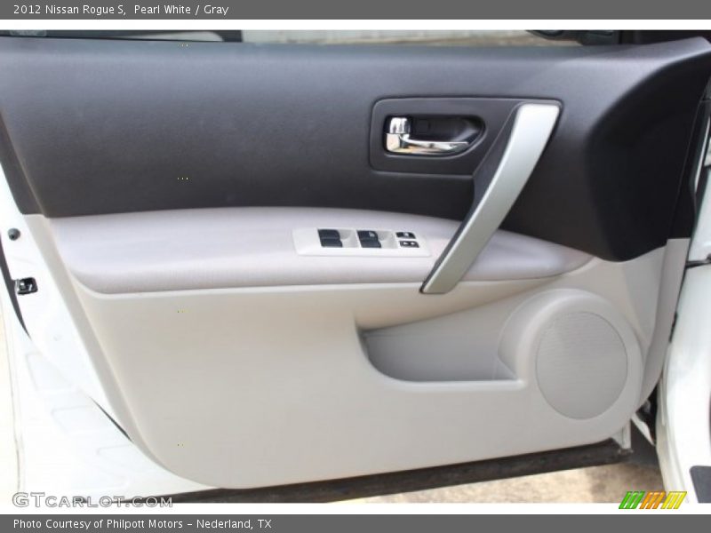 Pearl White / Gray 2012 Nissan Rogue S