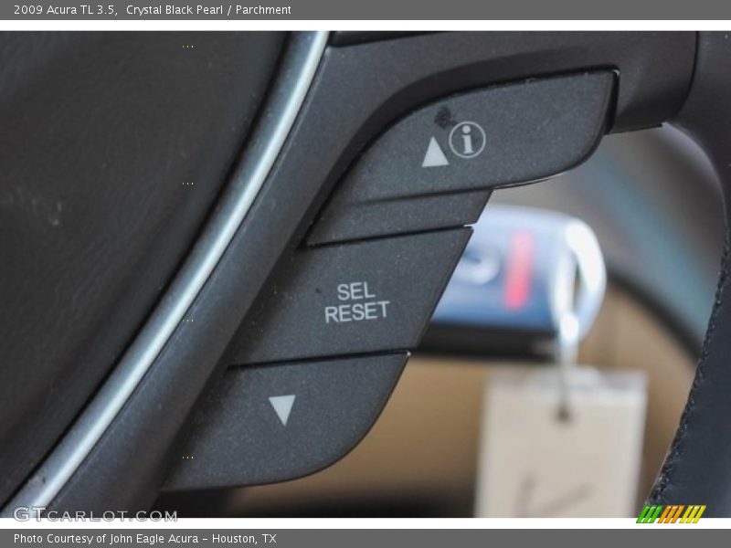 Crystal Black Pearl / Parchment 2009 Acura TL 3.5