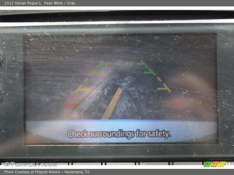 Pearl White / Gray 2012 Nissan Rogue S