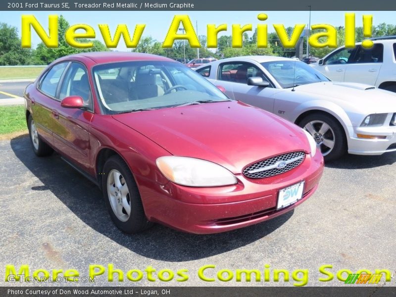 Toreador Red Metallic / Medium Graphite 2001 Ford Taurus SE