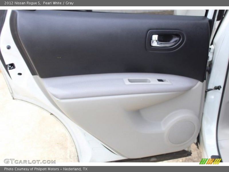 Pearl White / Gray 2012 Nissan Rogue S