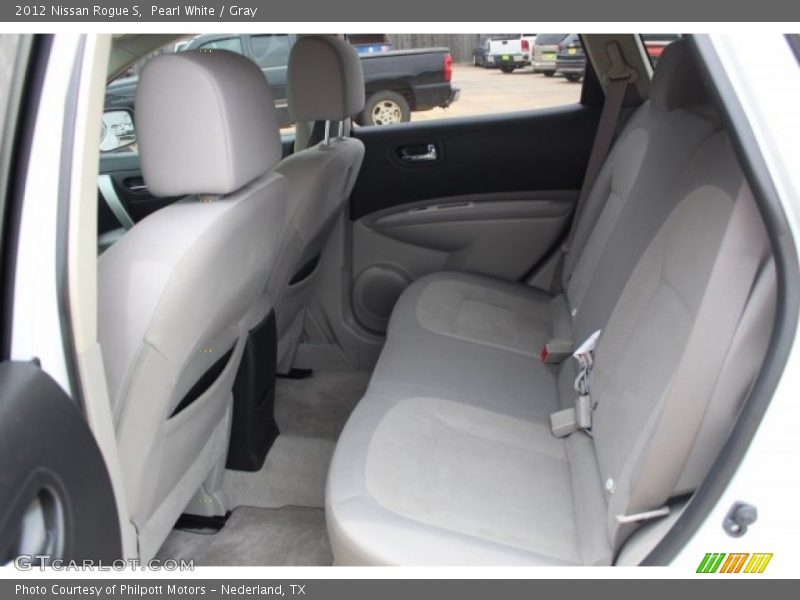 Pearl White / Gray 2012 Nissan Rogue S