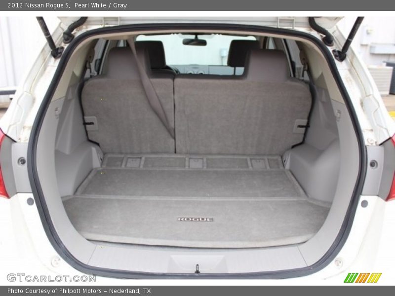 Pearl White / Gray 2012 Nissan Rogue S