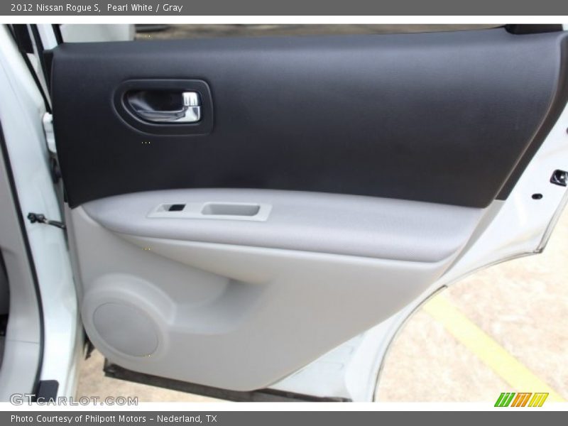 Pearl White / Gray 2012 Nissan Rogue S