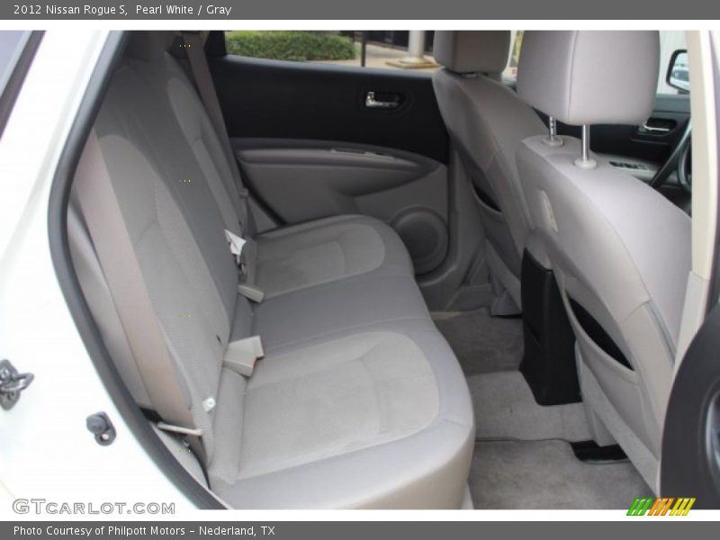 Pearl White / Gray 2012 Nissan Rogue S