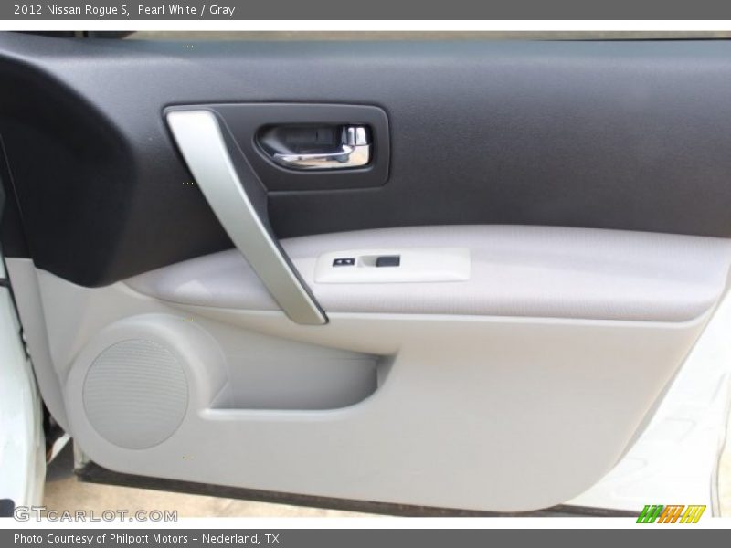 Pearl White / Gray 2012 Nissan Rogue S