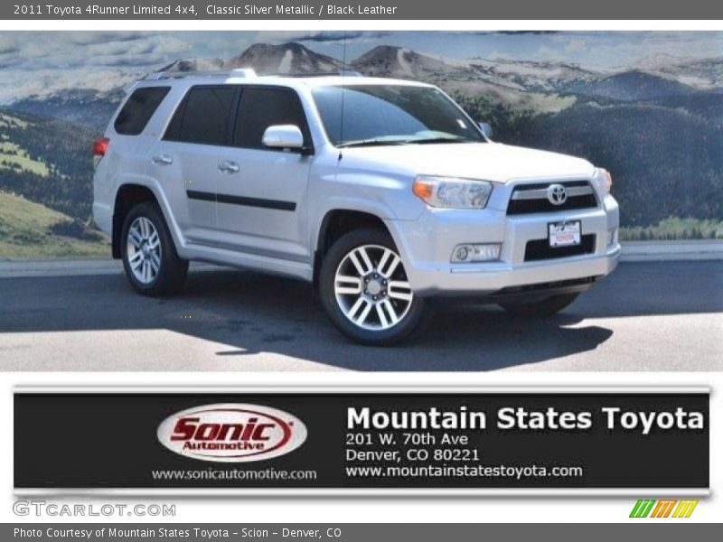 Classic Silver Metallic / Black Leather 2011 Toyota 4Runner Limited 4x4