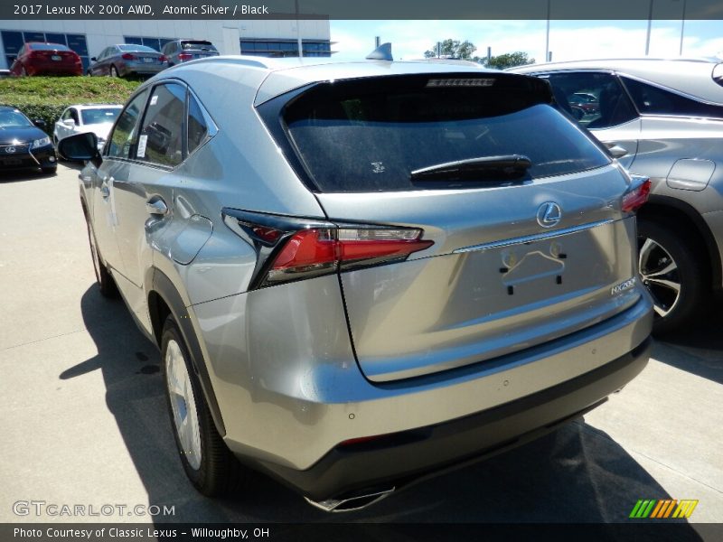 Atomic Silver / Black 2017 Lexus NX 200t AWD