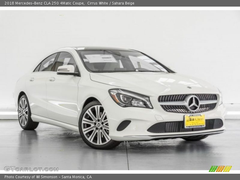 Front 3/4 View of 2018 CLA 250 4Matic Coupe