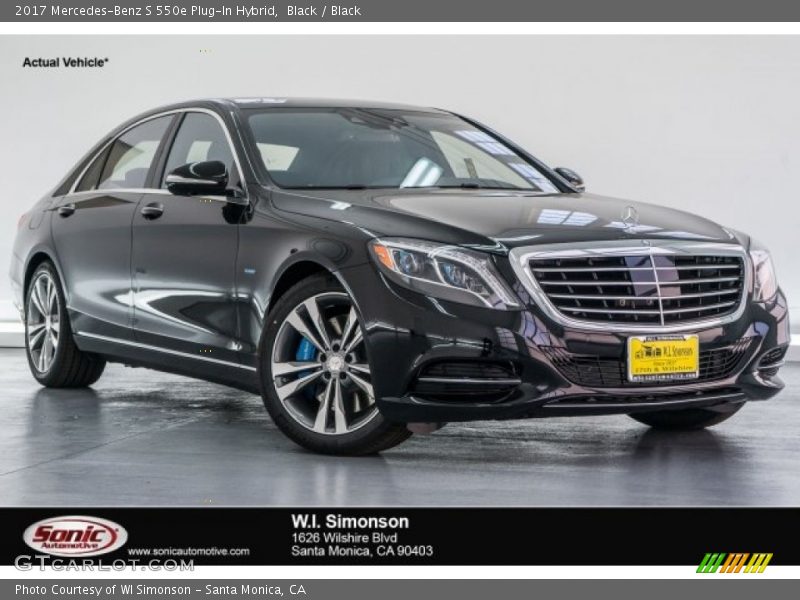 Black / Black 2017 Mercedes-Benz S 550e Plug-In Hybrid