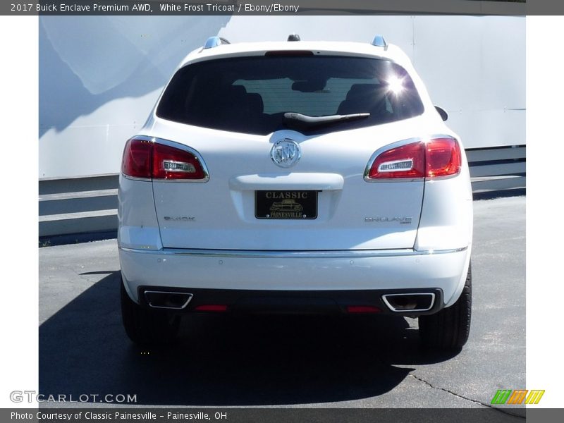 White Frost Tricoat / Ebony/Ebony 2017 Buick Enclave Premium AWD