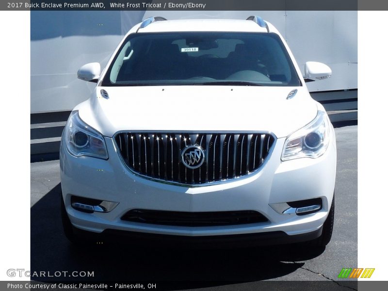 White Frost Tricoat / Ebony/Ebony 2017 Buick Enclave Premium AWD