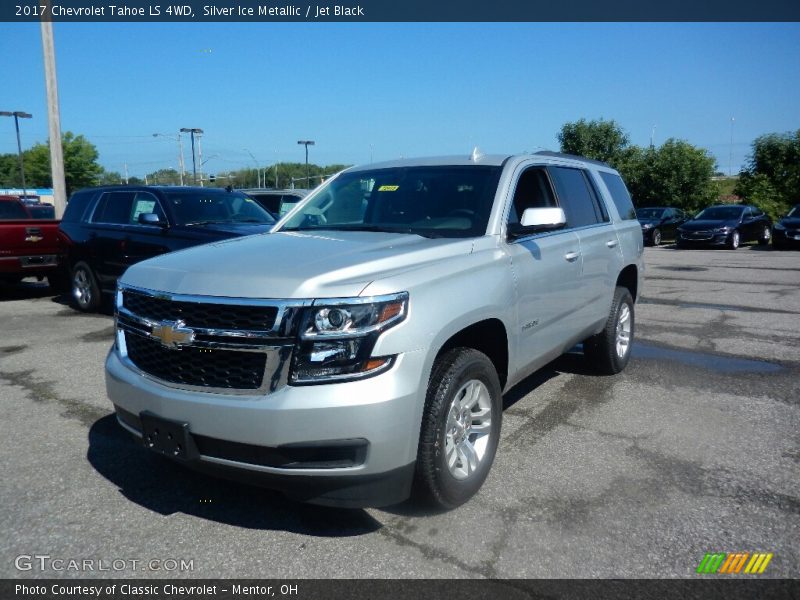 Silver Ice Metallic / Jet Black 2017 Chevrolet Tahoe LS 4WD