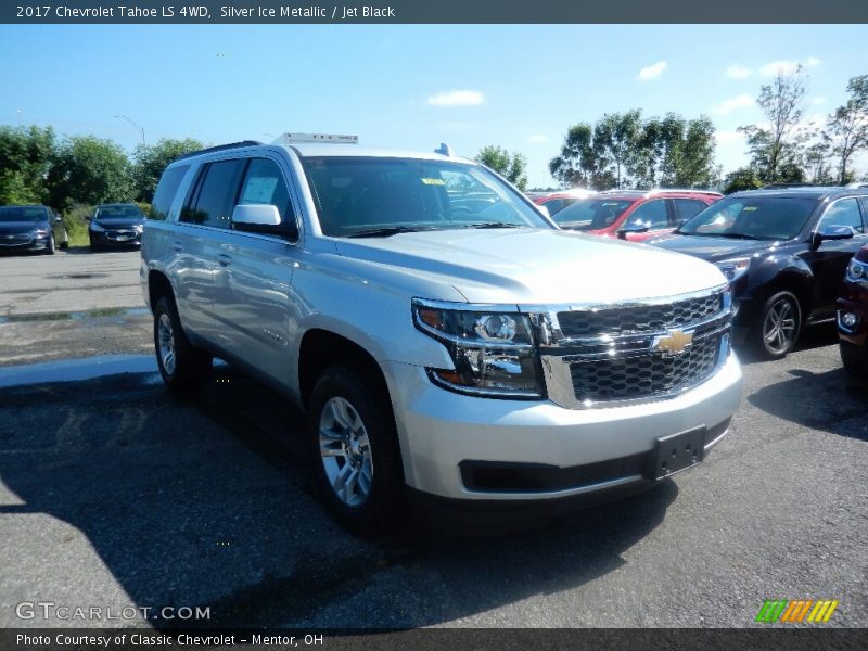 Silver Ice Metallic / Jet Black 2017 Chevrolet Tahoe LS 4WD