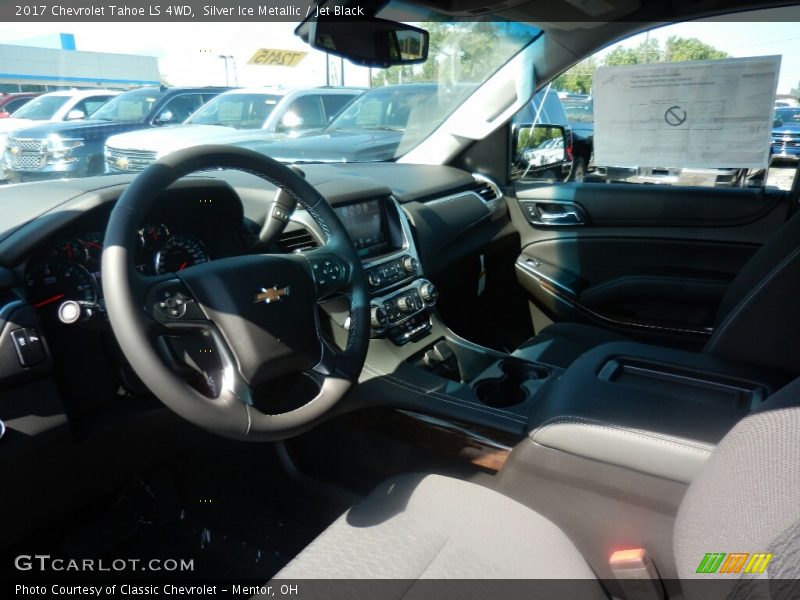Silver Ice Metallic / Jet Black 2017 Chevrolet Tahoe LS 4WD
