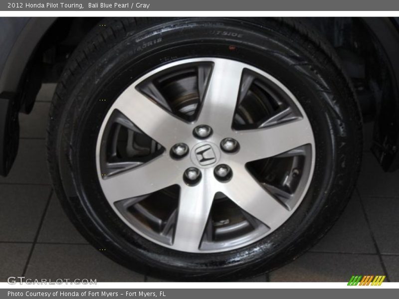 Bali Blue Pearl / Gray 2012 Honda Pilot Touring