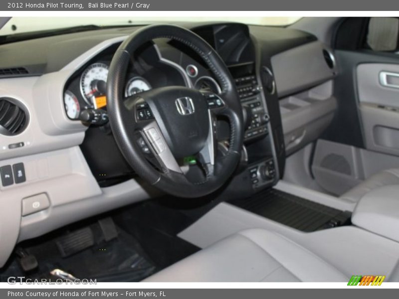Bali Blue Pearl / Gray 2012 Honda Pilot Touring