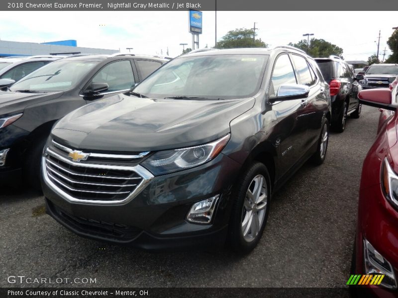 Nightfall Gray Metallic / Jet Black 2018 Chevrolet Equinox Premier