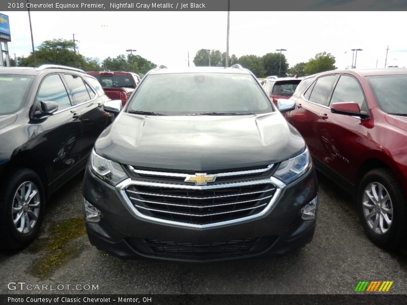 Nightfall Gray Metallic / Jet Black 2018 Chevrolet Equinox Premier