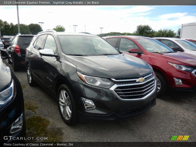 Nightfall Gray Metallic / Jet Black 2018 Chevrolet Equinox Premier