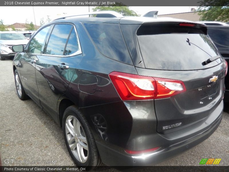 Nightfall Gray Metallic / Jet Black 2018 Chevrolet Equinox Premier