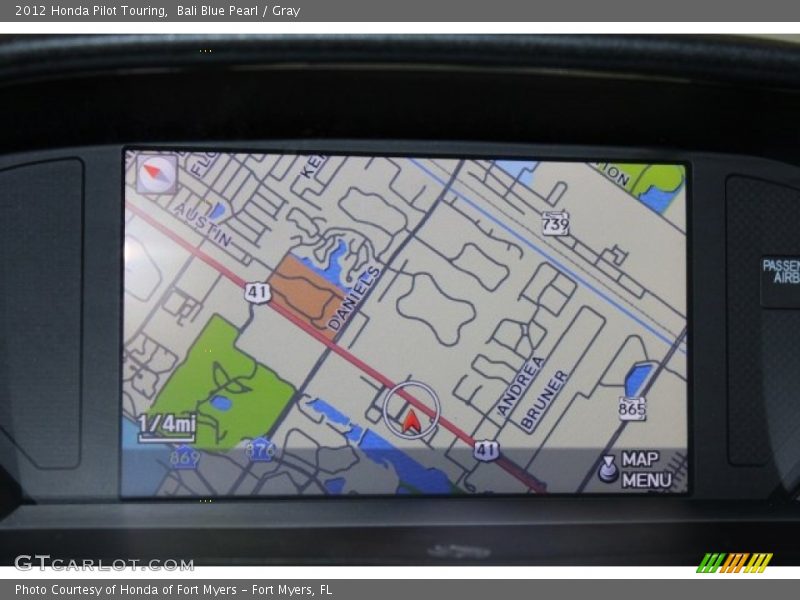 Bali Blue Pearl / Gray 2012 Honda Pilot Touring