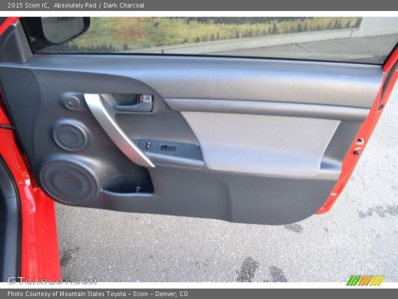 Absolutely Red / Dark Charcoal 2015 Scion tC