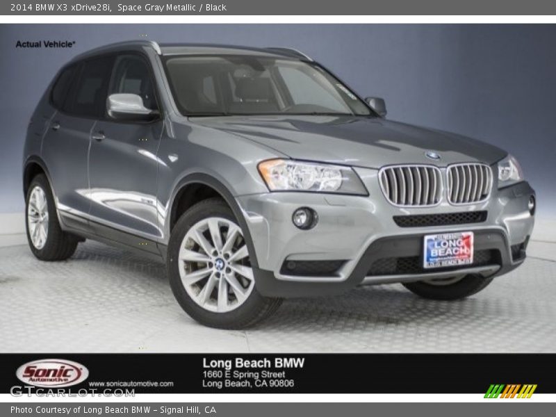 Space Gray Metallic / Black 2014 BMW X3 xDrive28i