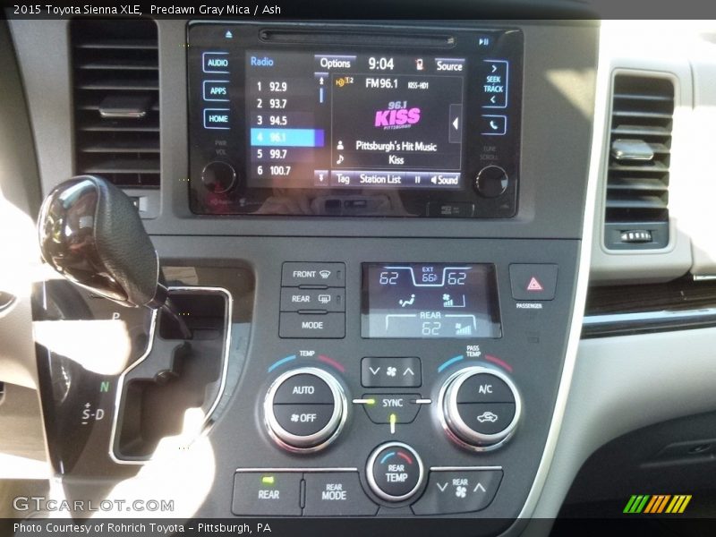 Predawn Gray Mica / Ash 2015 Toyota Sienna XLE