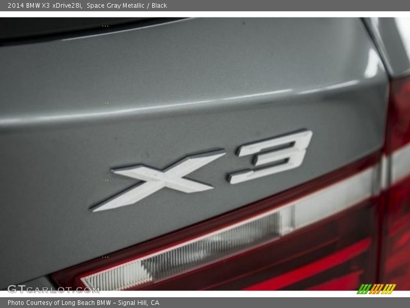 Space Gray Metallic / Black 2014 BMW X3 xDrive28i