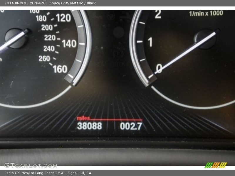 Space Gray Metallic / Black 2014 BMW X3 xDrive28i